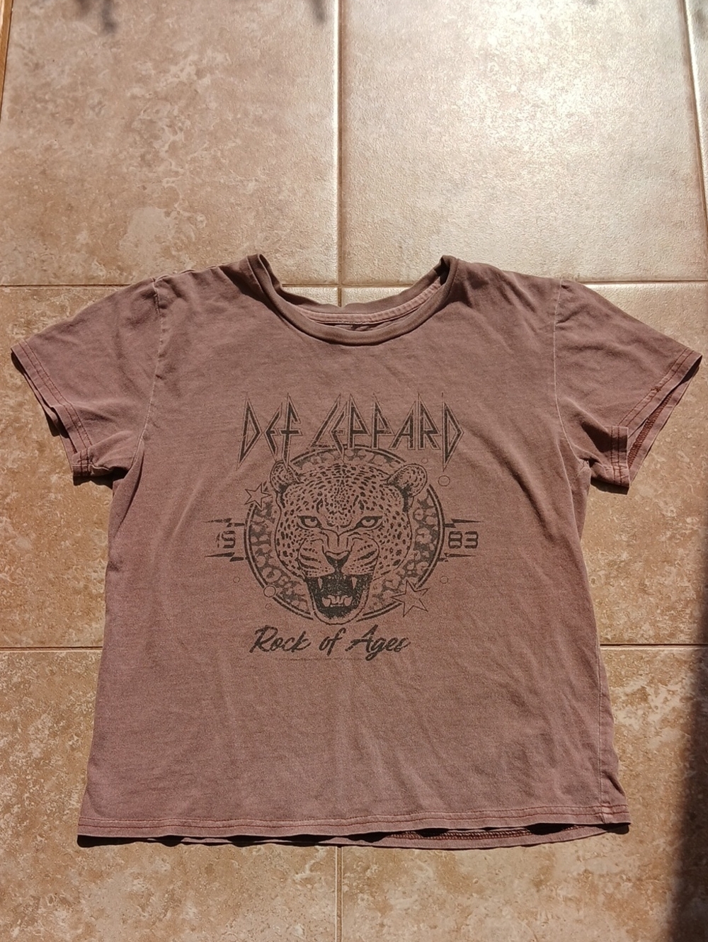 Def Leppard 'Rock of Ages' Short Sleeve Tee